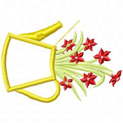 Vase For Flowers Embroidery Design 10 Vase For Flowers Embroidery Design 10